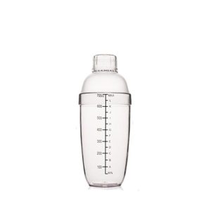 Bình Lắc Shaker Pha Chế Nhựa Chia Vạch Đen 700ml