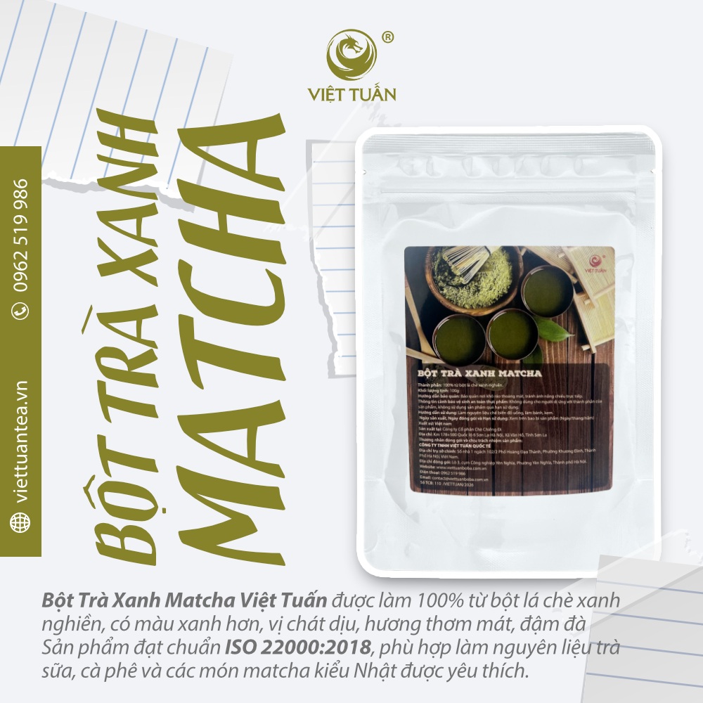 Bột Trà Xanh Matcha 100g