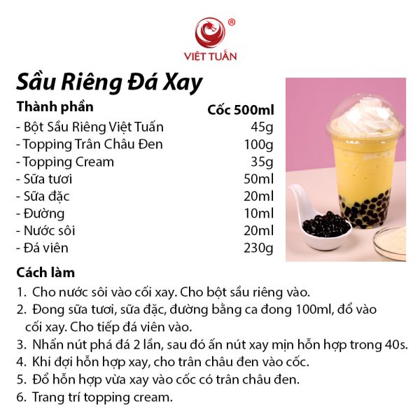 Sầu riêng đá xay