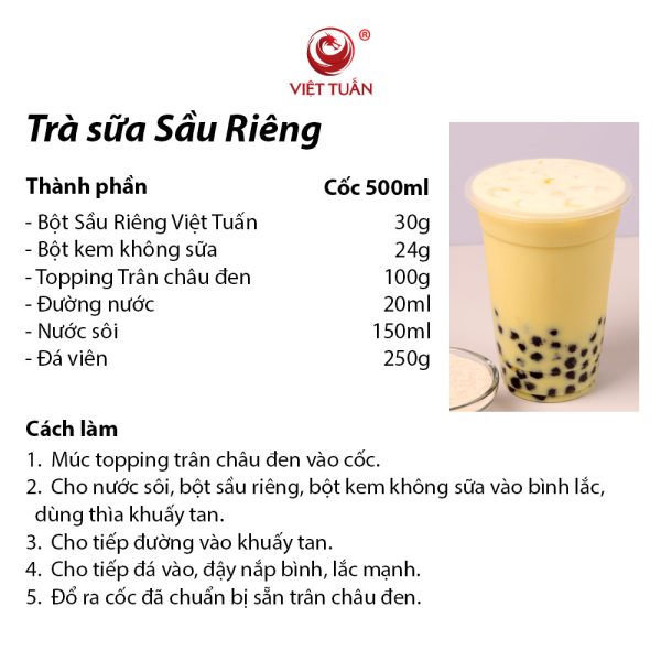 Trà sữa sầu riêng