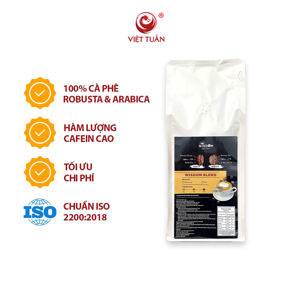 Cà Phê Truyền Thống Wisdom Blend Hạt 1kg