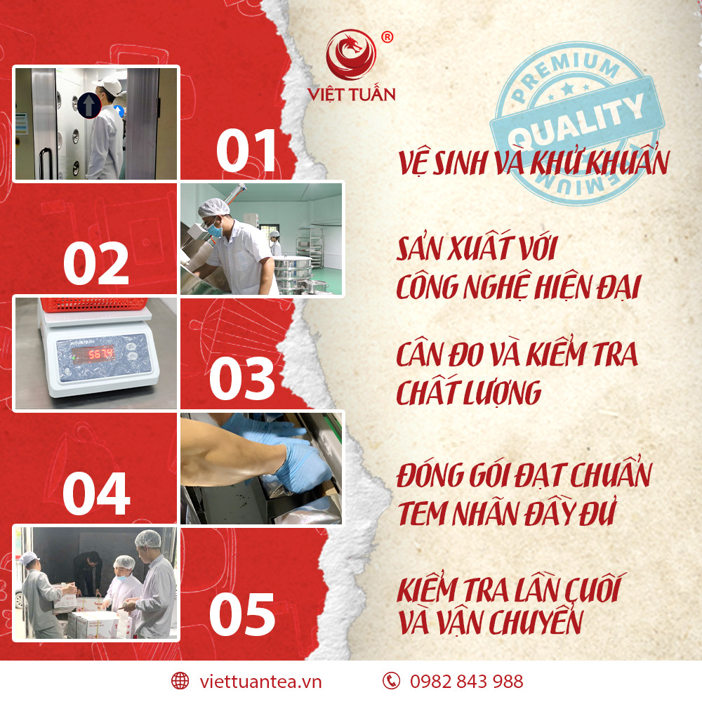 Quy trình sản xuất của Việt Tuấn đạt chuẩn Quy trình sản xuất của Việt Tuấn đạt chuẩn