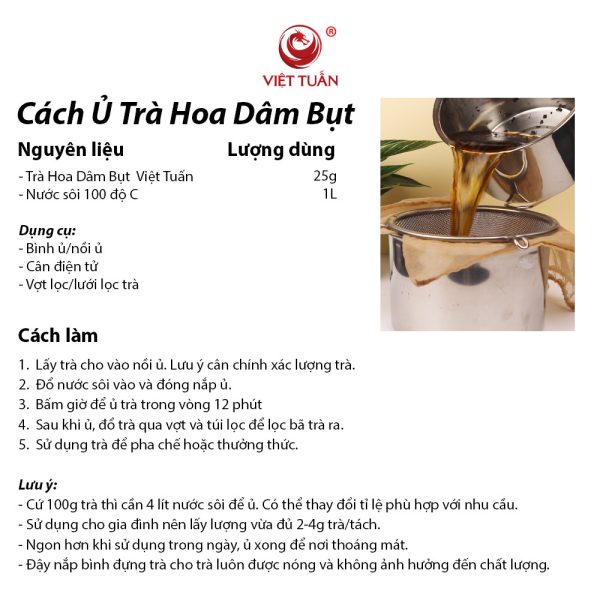 Trà Hoa Dâm Bụt- Hibiscus Tea Việt Tuấn 500g