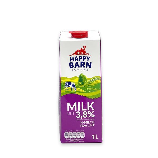 Sữa Tiệt Trùng UHT Milk 3.8% Happy Barn 1 Lít