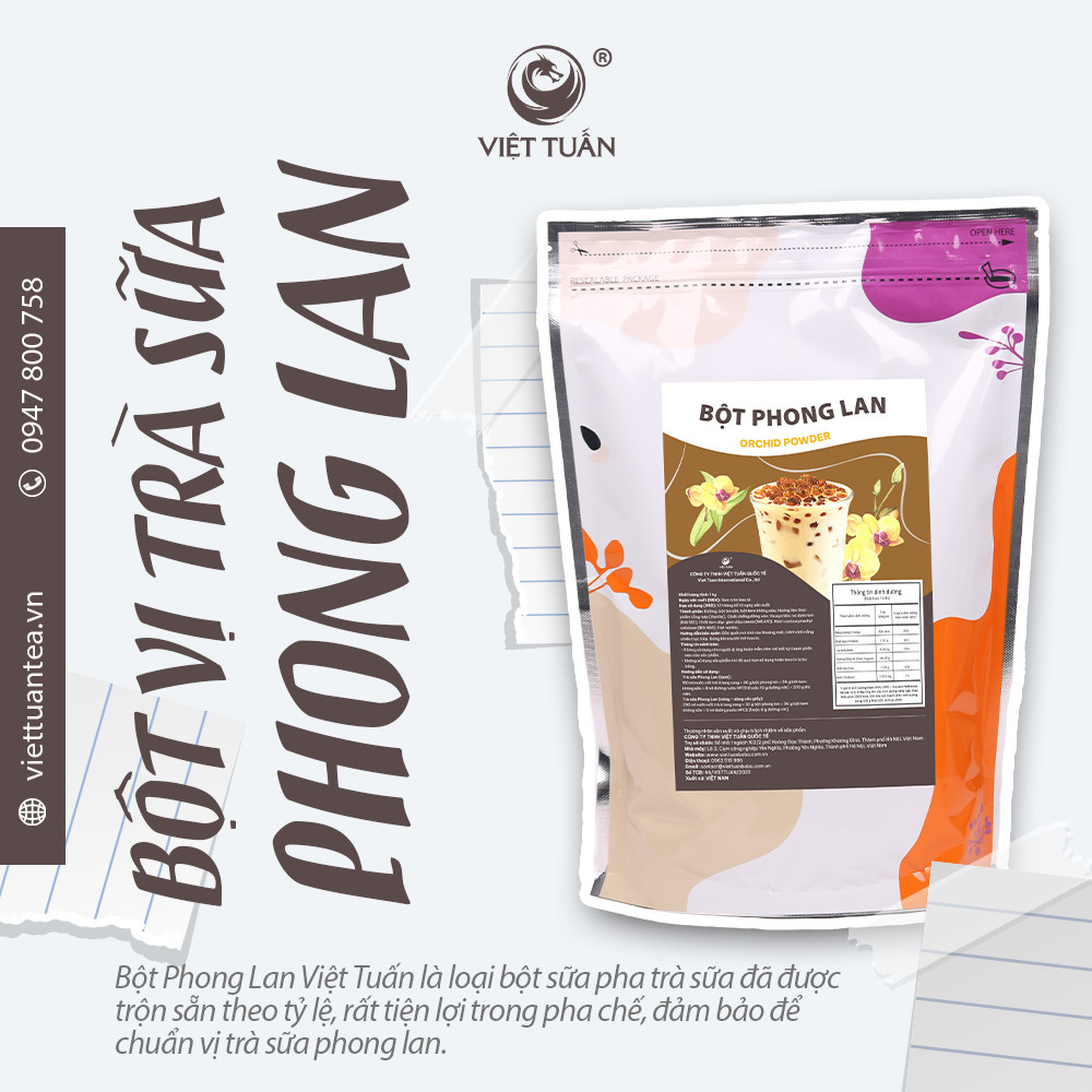 Bột vị trà sữa phong lan Việt Tuấn gói 1kg