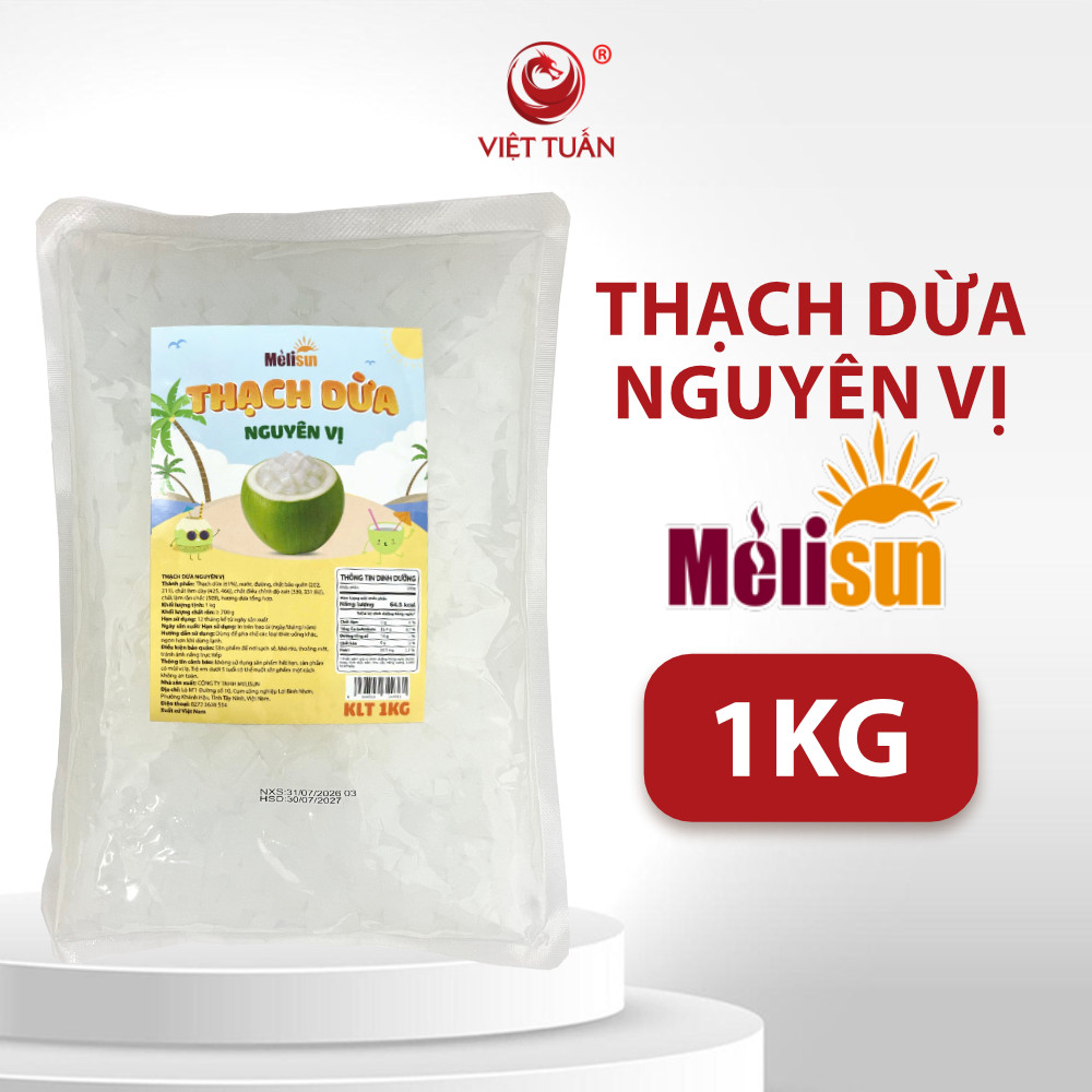Thạch Dừa Nguyên Vị Melisun 1kg
