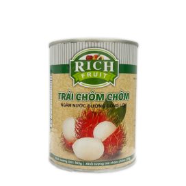 Trái Chôm Chôm Ngâm Nước Đường Đóng Lon Hiệu Rich - 565g